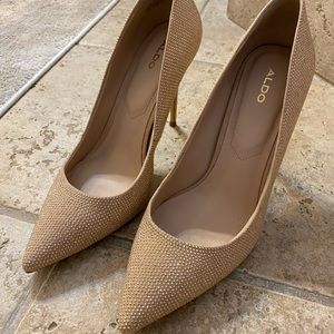 Aldo rose gold heels